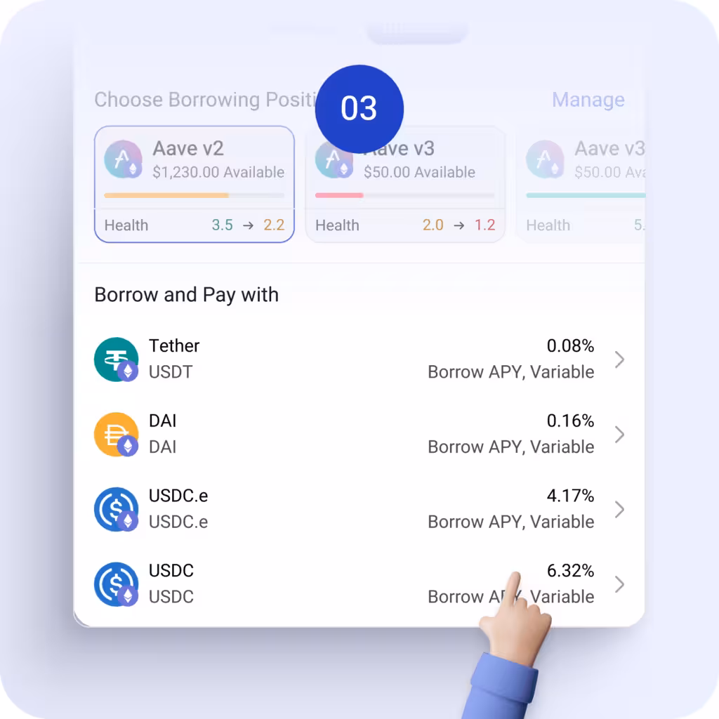 Imagen de la interfaz de HODL Pay.