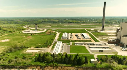 Foto del Centro de datos de TeraWulf en Lake Mariner, en Nueva York.