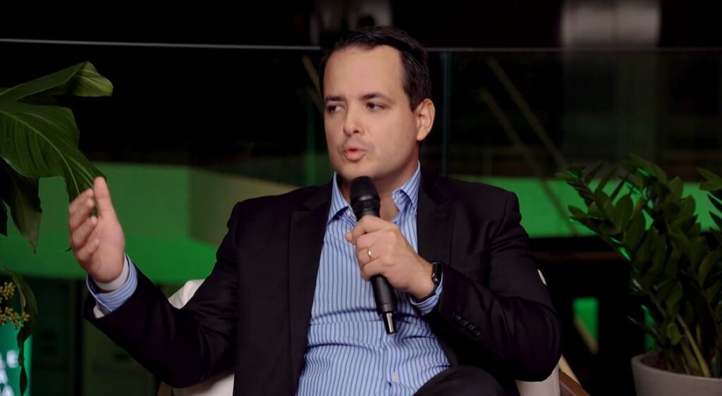 Cristiano Castro, director de desarrollo de negocios de BlackRock en Brasil, durante una entrevista.