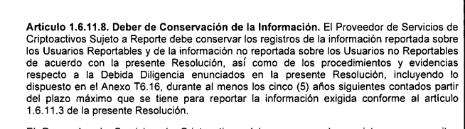 Captura de la nueva resolución de la DIAN en la que obliga a los exchanges a reportar datos de los usuarios de criptomonedas en Colombia.