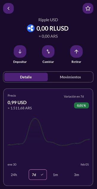Captura de pantalla del exchange Ripio