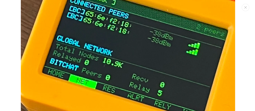 Un dispositivo portatil para comunicaciones sin internet.