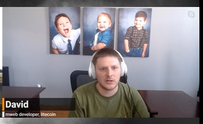 David Burkett en una entrevista sobre el ecosistema Litecoin.