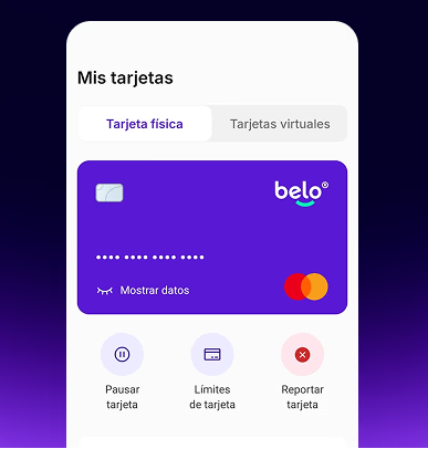 Screenshot de la aplicación de Belo.