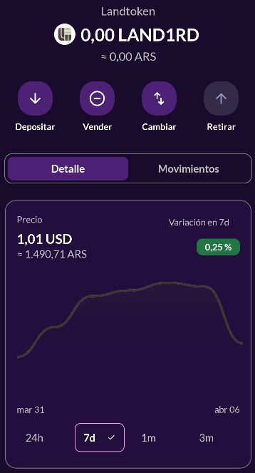 Captura de pantalla del exchange Ripio