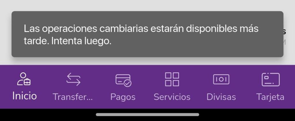 Captura de pantalla de la app del BDV.