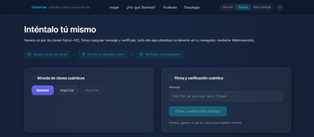 interfaz de una web de Ethereum.