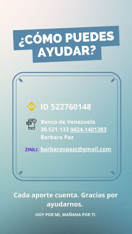 Flyer de apoyo al Julio Paz.