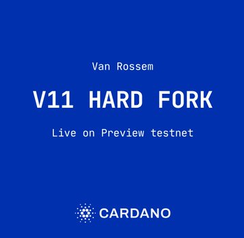 Portada de una actualización en la red de criptoactivos Cardano.