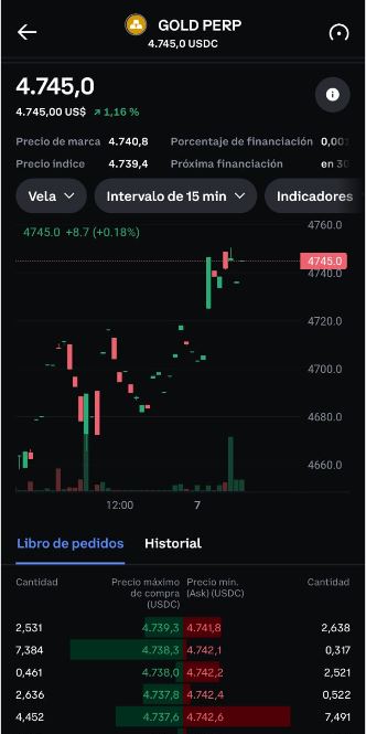 Captura de pantalla de Coinbase.