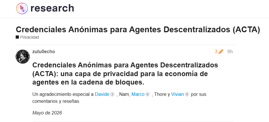 Texto de una propuesta técnica para la red Etheruem.