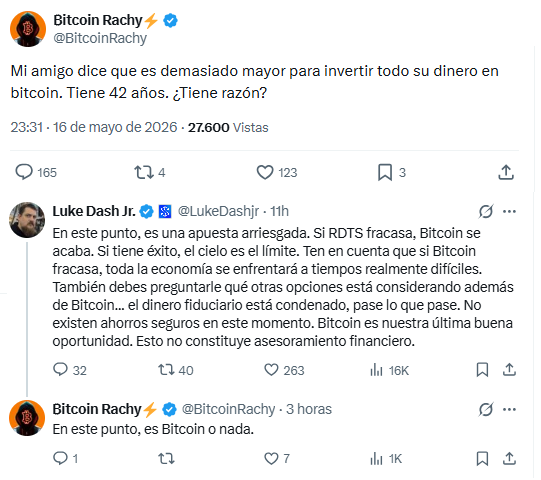 Publicación en X de Luke Dashjr defendiendo la propuesta BIP-110.