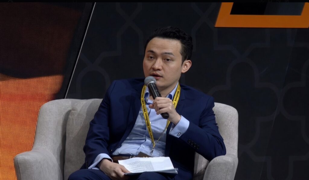 Fotografía de Justin Sun, fundador de Tron.