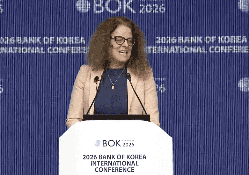 Isabel Schnabel, representante del BCE, analiza el impacto de las monedas estables privadas en la estructura bancaria tradicional durante su ponencia en Seúl este 1 de junio de 2026.